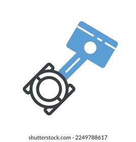 Car service doodle icon. Clutch part of vehicle share trips and travel. Stylish logotype for company or organization. Vehicle care and car repair. Template or layout. Cartoon flat vector illustration