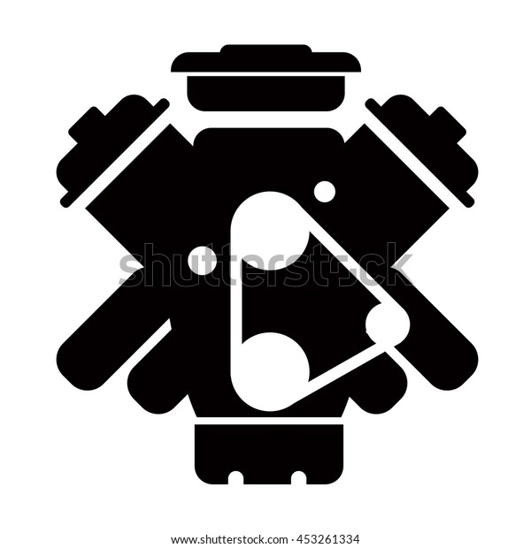 Car Service Engine Repair Icon Stock Vector (Royalty Free) 453261334 ...