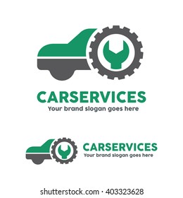 Car Service Garage, Logo, Shop Brand Identity, Automobile Car Product, Car Repair Sign.