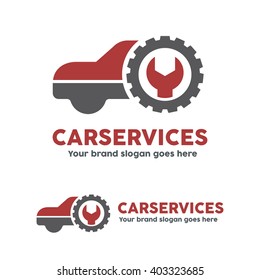 Car service garage, logo, Shop brand identity, automobile car product, Car repair sign.
