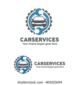 Car service garage, logo, Shop brand identity, automobile car product, Car repair sign.