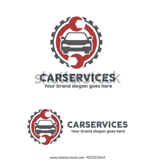 Car service garage, logo, Shop brand\
identity, automobile car product, Car repair\
sign.