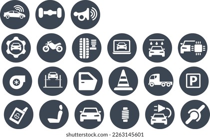 Car Service Garage Parts Transport