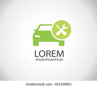 Car service icon, Auto Repair, Flat Maintenance logo design Vector illustration