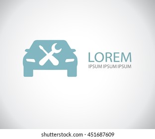 Car service icon, Auto Repair, Flat Maintenance logo design Vector illustration
