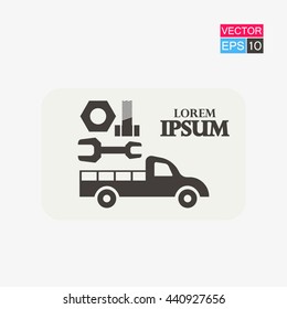 Car service. Icon concept.
