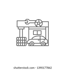  Car service icon. Element of auto service icon. Thin line icon for website design and development, app development. Premium icon