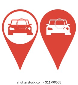 car service icon Flat design style eps 10