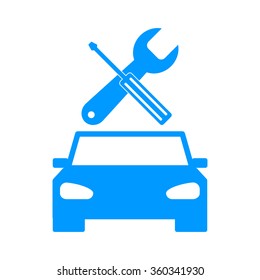 car service icon Flat design style eps 10