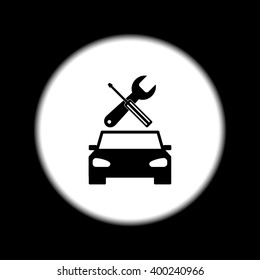car service icon Flat design style eps 10