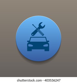 car service icon Flat design style eps 10
