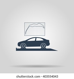 car service icon Flat design style eps 10