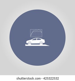 car service icon Flat design style eps 10