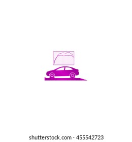 car service icon Flat design style eps 10