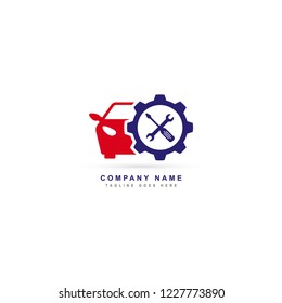 Car service icon logo vector template