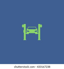 car service icon. Modern design flat style icon