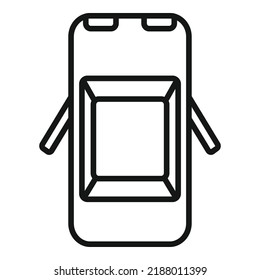 Car service icon outline vector. Auto oil. Brake tire
