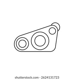 Motor turbo de la línea fina del Vector, inspección del vehículo, Asistencia técnica, rueda de la aleación, aceite, herramientas, iconos del coche convenientes para los diseños de la UI de los App y de los Sitios web.