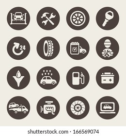 Car Service Icon Set