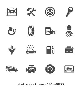 Car service icon set