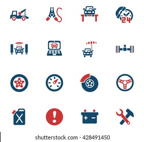 car service icon set