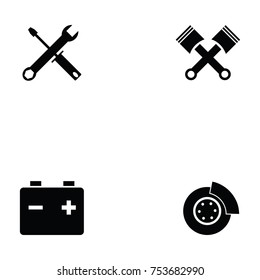 car service icon set