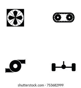 car service icon set