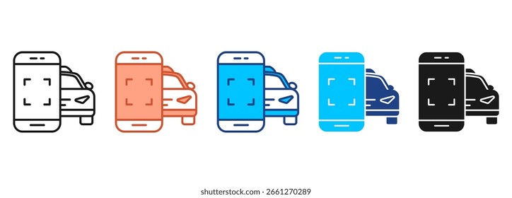 Car Service Icon Set Multiple Style Collection