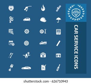 Car service icon set,clean vector