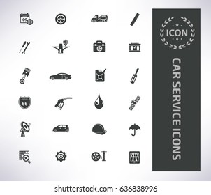 Car service icon set,clean vector