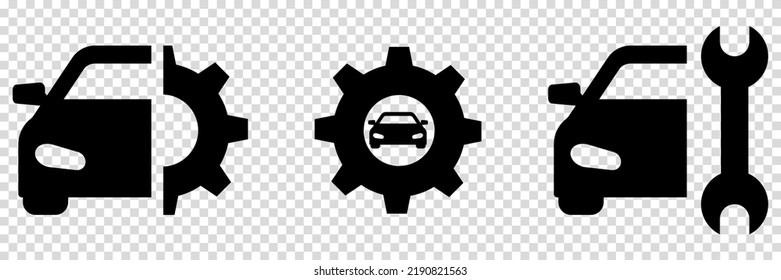 Car service icon. Symbol for your website design, logo, app, UI. Vector illustration isolated on transparent background