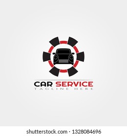 Car service icon template,creative vector logo design,illustration element