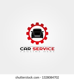 Car service icon template,creative vector logo design,illustration element
