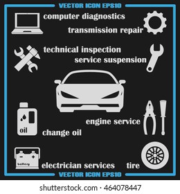 Car service icon vector illustration eps10.