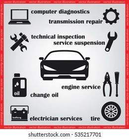 car service icon vector illustration eps10.