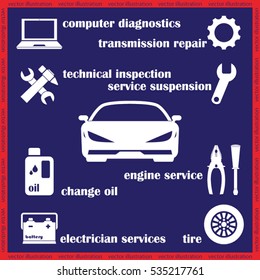 car service icon vector illustration eps10.