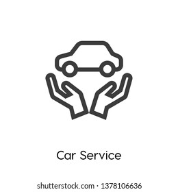 Car service icon vector. Car service symbol. Car service icon vector. Car service icon vector. Repair symbol.  icon vector. friendship symbol. Linear style sign for mobile concept and 