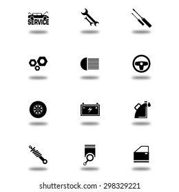 Car service icons