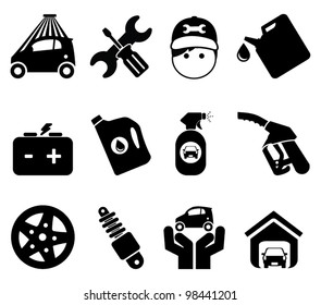 Car service icons