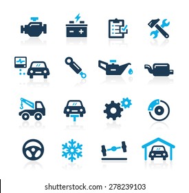 Car Service Icons // Azure Series