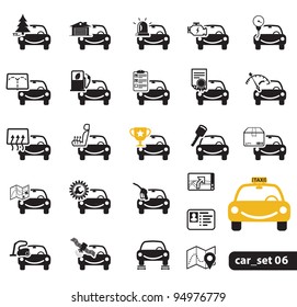 Car service icons, set