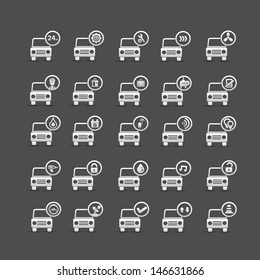 Car service icons,vector