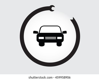 Car service icon.Vector