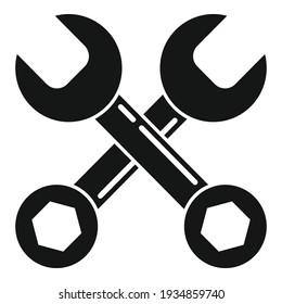 Car service keys icon. Simple illustration of car service keys vector icon for web design isolated on white background