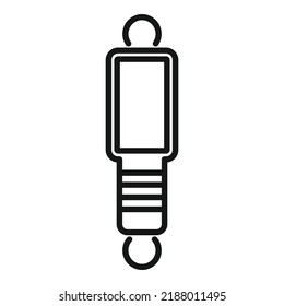 Car service light icon outline vector. Oil vehicle. Spare motor
