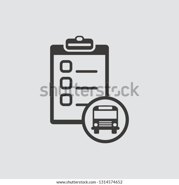 Car service list icon isolated of flat\
style. Vector\
illustration.