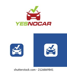 Logotipo del servicio de automóvil con icono de aplicación Vector Premium