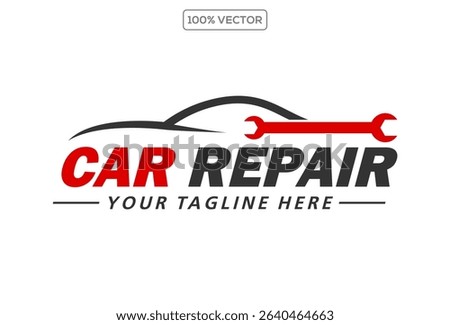 car service logo design, auto repair shop symbol vector illustration
