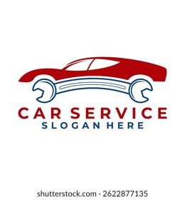 Car service logo design. Creative car repair logo inspirations