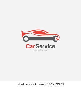 Car Service Logo Design Template. Vector Illustration